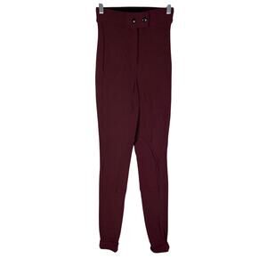 American Apparel S Purple Ribbed Skinny Stretch Horse-Riding Equestrian Pant